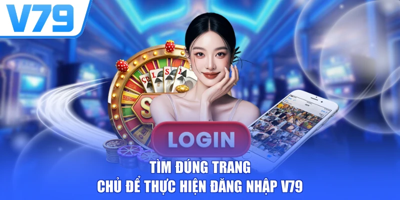 Tìm đúng trang chủ để thực hiện đăng nhập V79